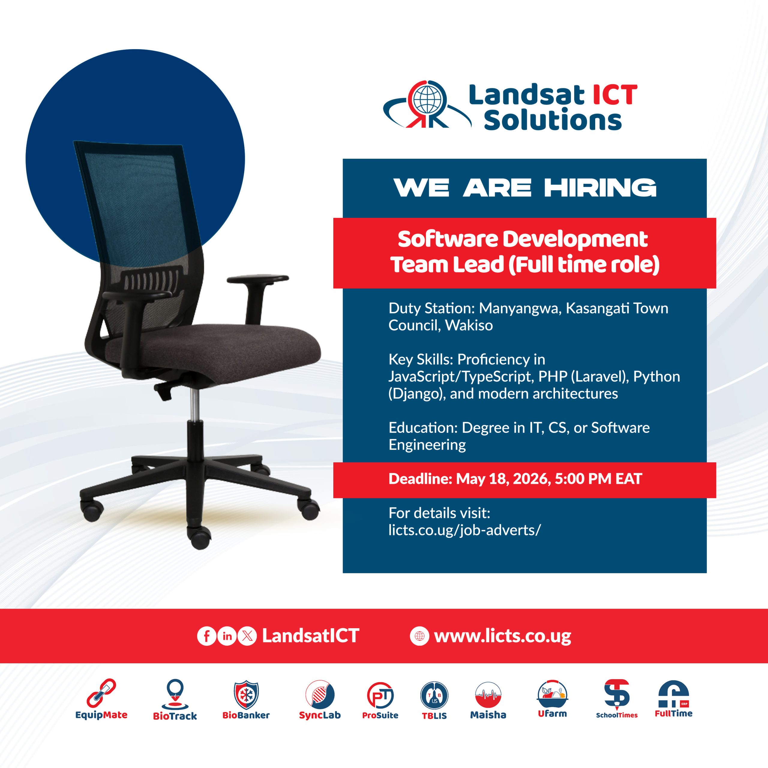 Software Development Team Lead Job Advert May 2026